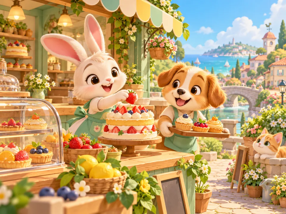 Original artwork for Happy Tails